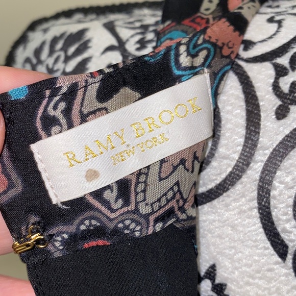 Ramy Brook Paisley Print Silk Blend Maxi Festival Dress Size Small - Picture 9 of 12